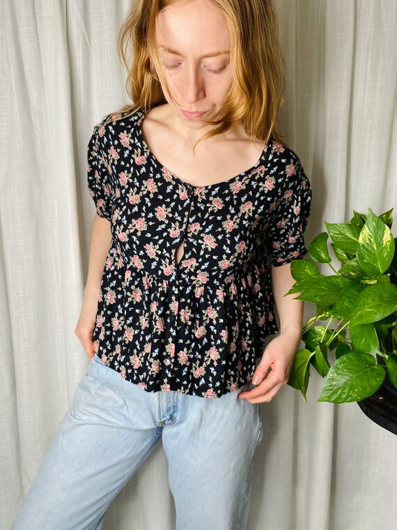 1990s floral blouse - image 6