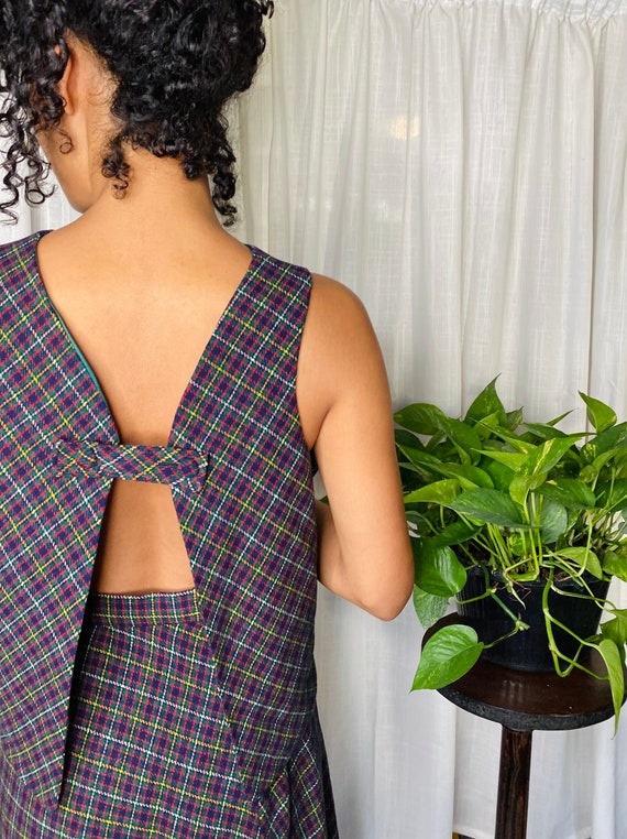 1970s Plaid 2 piece