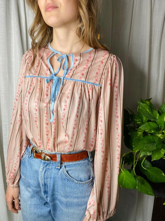 1970s peasant blouse
