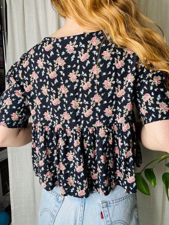 1990s floral blouse - image 10