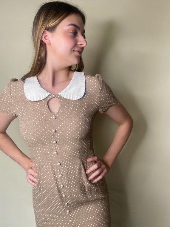 1990s Polka Dot Dress - image 5