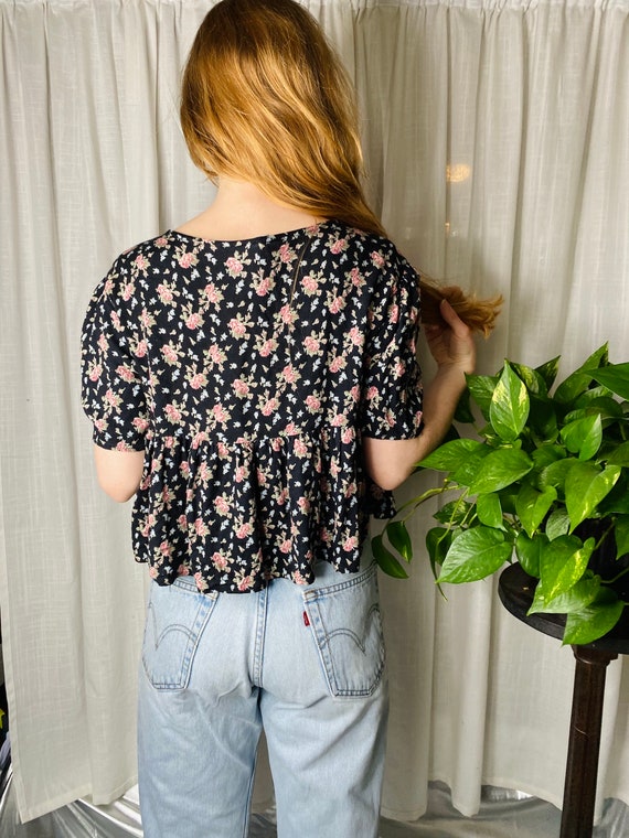 1990s floral blouse - image 9