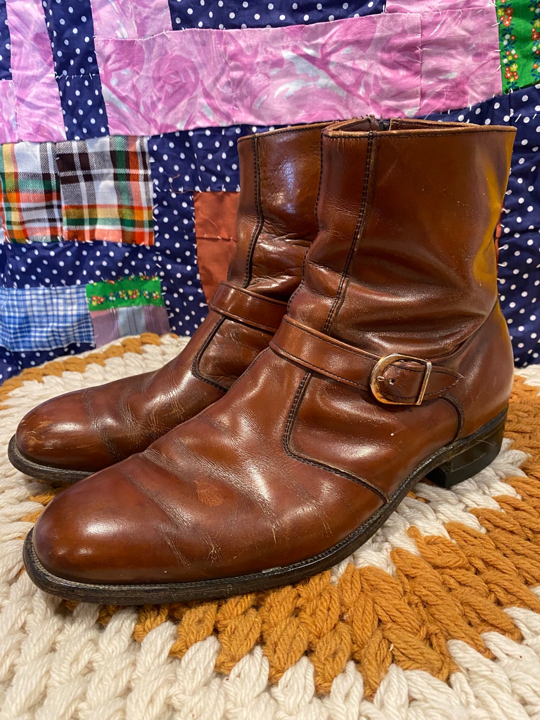 1970s Zipper Boots - Etsy
