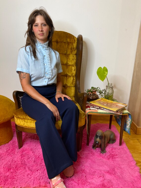 Vintage Ruffle Blouse Gem