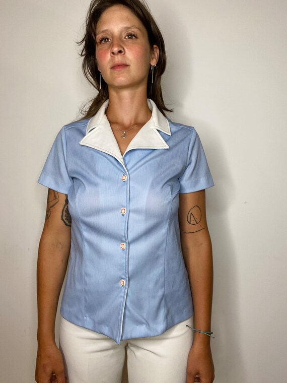 1970s Sailor Blouse - image 6