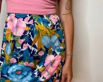 1960s Floral Slip/skirt