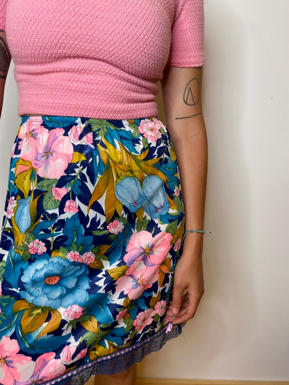 1960s Floral Slip/skirt