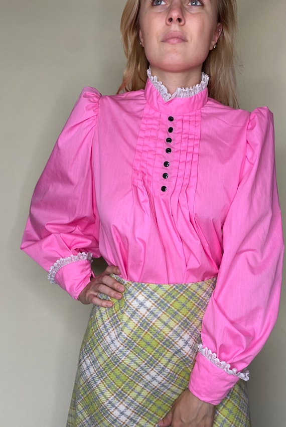 1970s Victorian Style Blouse