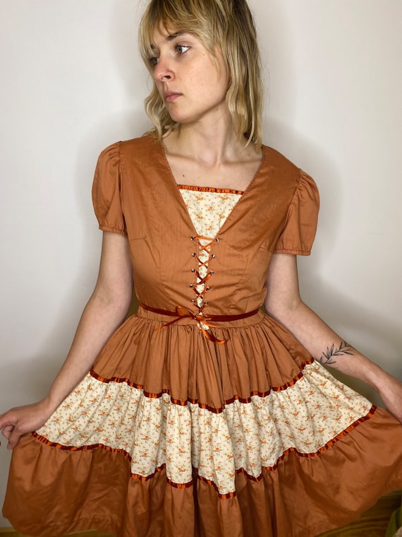 1970s Prairie Dress