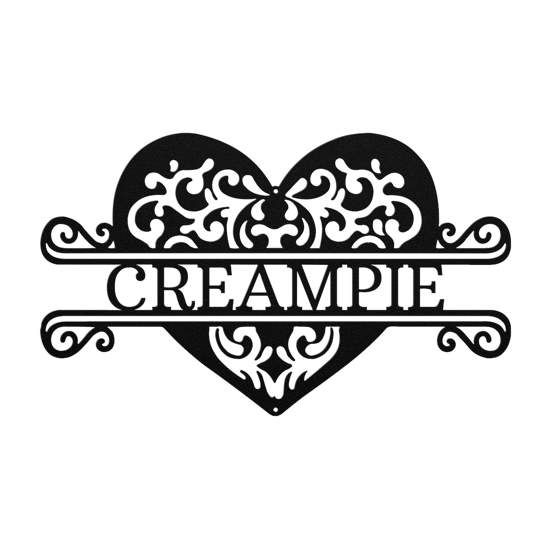 Creampie Heart Metal Art Wall Decor Selflove Gift for Etsy