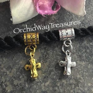 Loc Jewelry Silver or Gold Cross Braid/Dread Cuff Dreadlock Sisterloc Charm Religious Unisex Hair Accessories