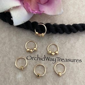 Gold Hair Rings w/Metal Beads Braid/Dread Rings Dreadlock Sisterloc Hair Jewelry Wedding Bridal Rings Gold Loc Jewelry Locs Hair Accessories