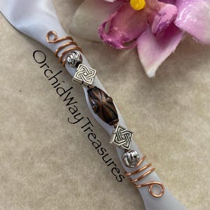 Loc Jewelry Copper & Silver Dread/Braid Charm Dreadlock Coil Locs Copper Spiral Cuff Unisex Hair Accessories Copper Mens Dread Bead