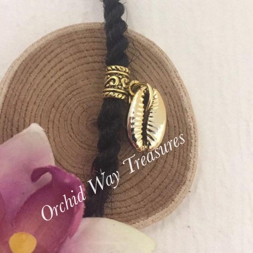 Loc Jewelry Antique Bronze Dread/braid Cuff W/ankh Charm Hair Etsy