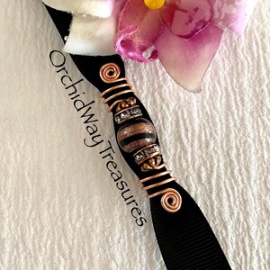 Loc Jewelry Copper Dread/Braid Charm Dreadlock Coil Braid Cuff Hair Jewelry Locs Unique Copper Rhinestone Hair Accessories Dread Beads