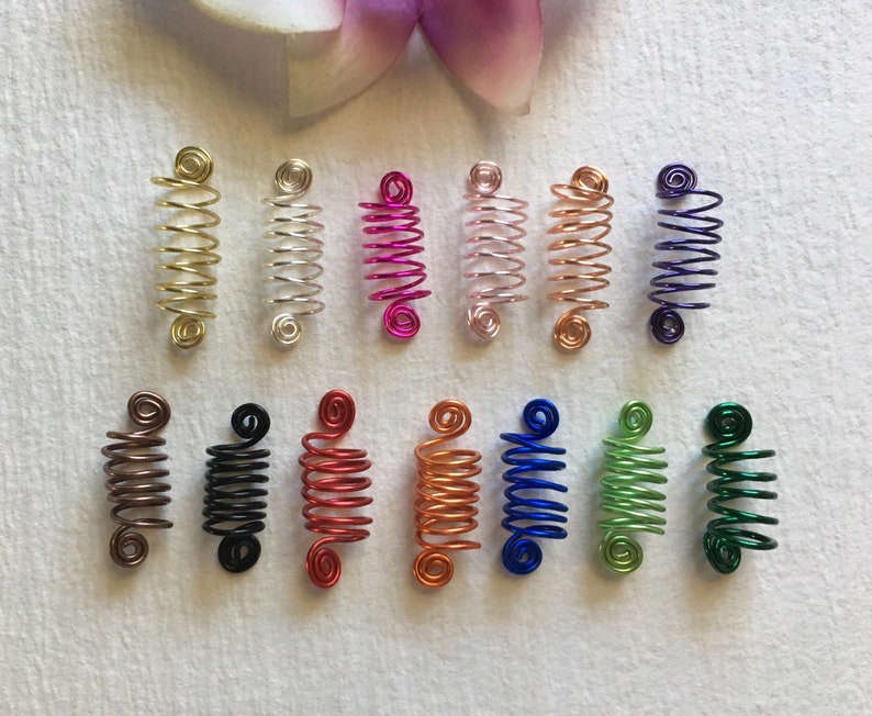 Loc Jewelry Gold Coils wIvory Pearls Set of 3 Dreadlock Cuffs Hair Jewelry Dreads Braids Dread Beads Locs Wedding Jewelry Sisterlocs