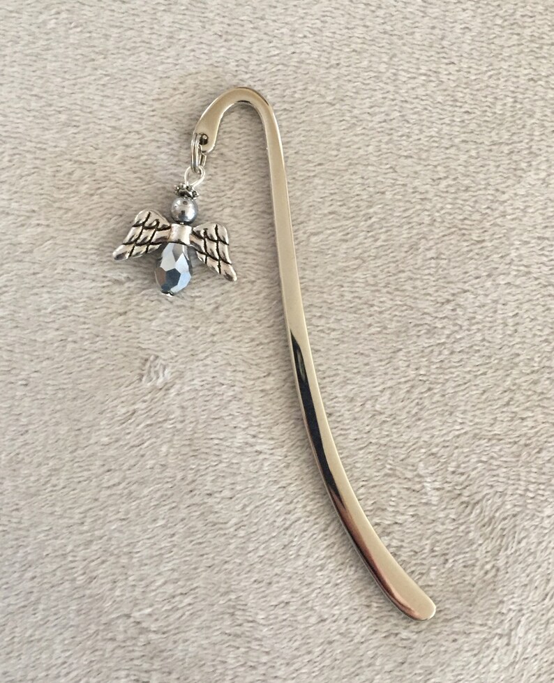 Angel Bookmark Silver Bookmark Book Club Book Lover Bible | Etsy