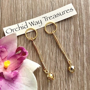 Hair Rings Gold Glass Beaded Dangles Set of 2 Braid/Dread Rings Loc Jewelry Locs Hair Accessories Wedding Hair Jewelry Unique Braid Charms