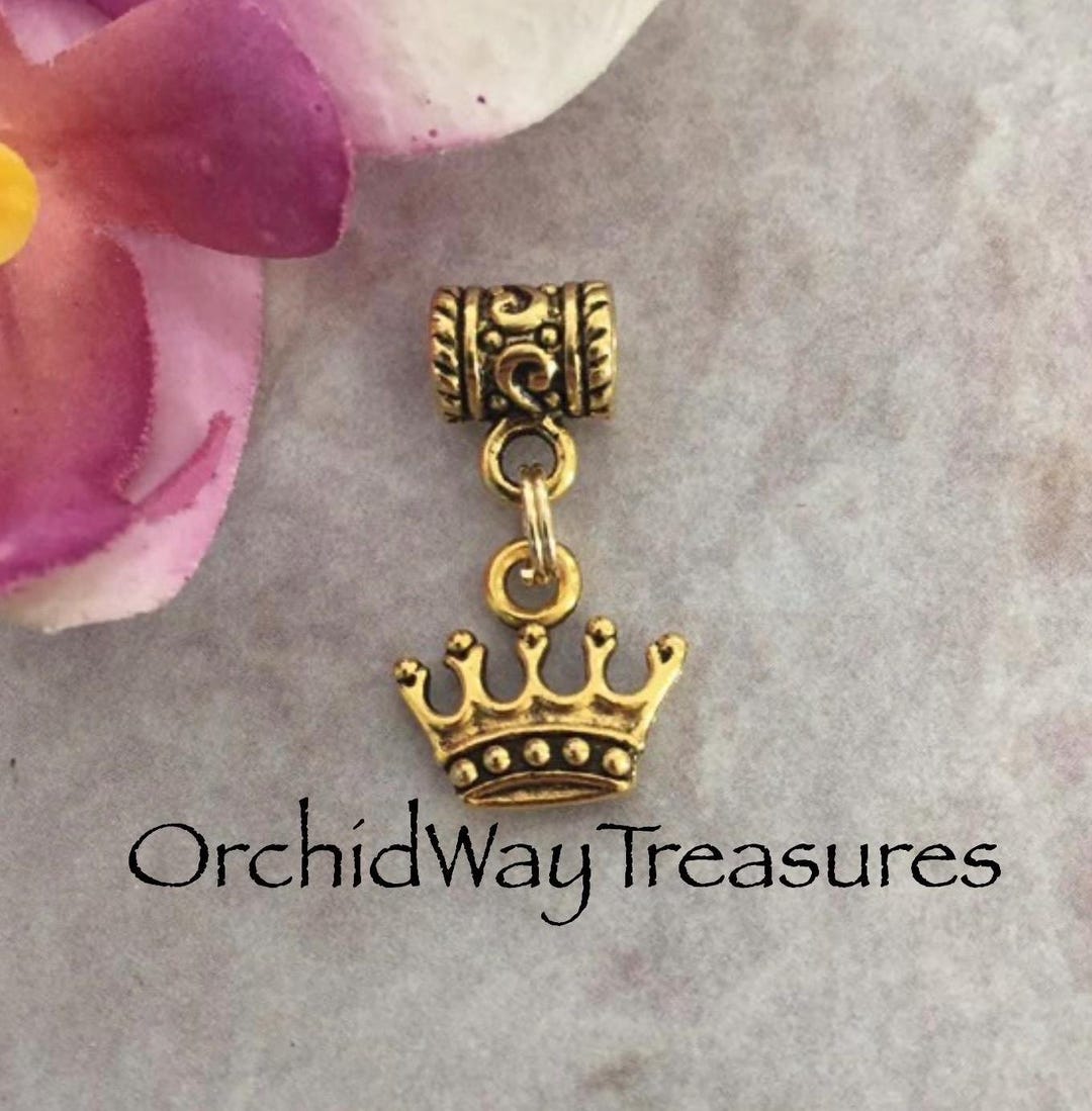 Gold Crown Dread/braid Charm Dreadlock Sisterloc Cuff Loc Jewelry Hair ...