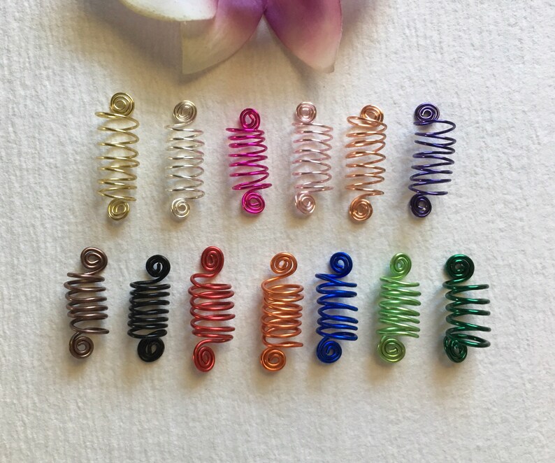 Loc Jewelry Leaf on Copper Gold or Bronze Coil Dreadlock Cuff Hair Jewelry Braids Dreads Locs Braid Jewelry Sisterloc Silver