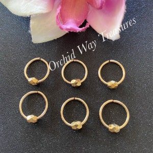 Gold Hair Rings w/ Faceted Metal Beads Braid Rings Braid Jewelry Dread Rings Boho Hair Jewelry Locs Dreadlock Hair Accessories Loc Jewelry