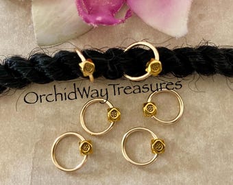 NEW TAG ! Beauexe 5 Pcs Curly Hair Set (Wig, Glass, Jewelery, Beads, Hair Band) Gold Wave Hair Ring Set: 5 Pc Dangle Braid Jewelry With AB  main image 3