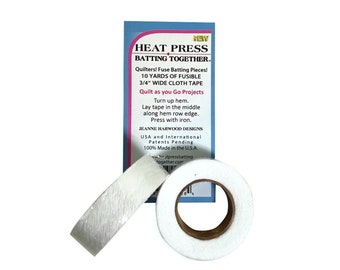 Heat Press Batting Tape~2 pack~3/4" x 10 yards