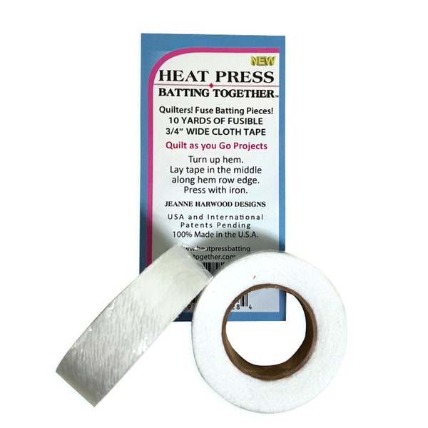 Heat Press Batting Tape~2 pack~3/4" x 10 yards