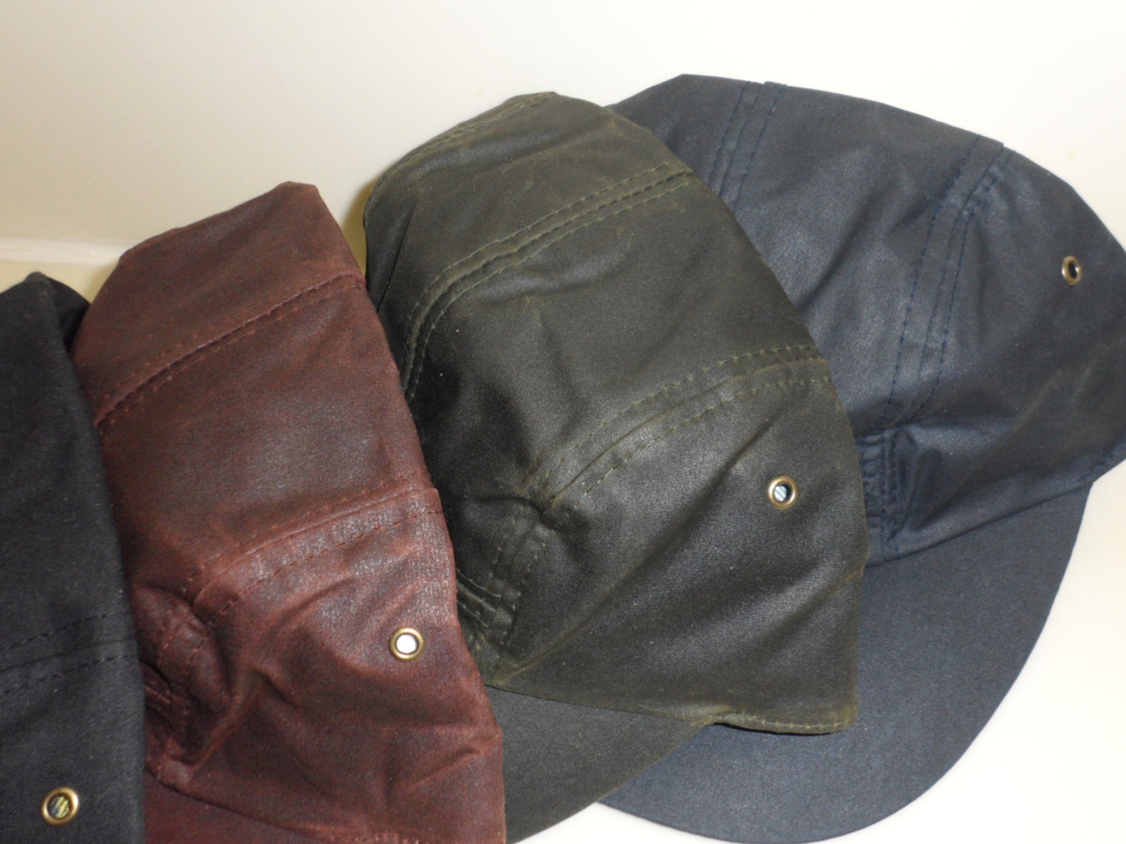 Waxed Cotton Baseball Type Cap Etsy