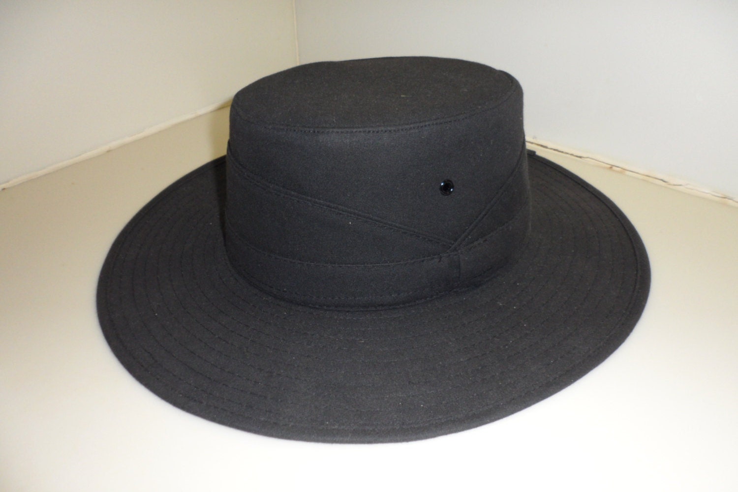 Water Resistant 100 Cotton Waxed Hat With Double Band and 3 Etsy