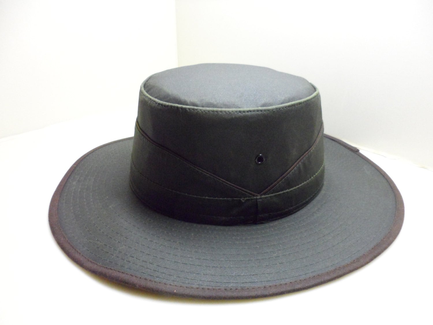 Water Resistant 100 Cotton Waxed Hat With Double Band and 3 Etsy