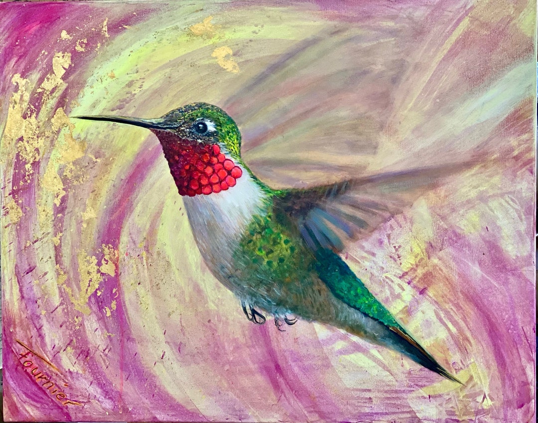 Hummingbird Represents Peace Hummingbird Painting
