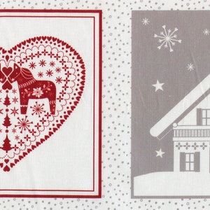 Nordic Panel Nordic-Hygge Stoff Cotton Fabric 4497-006 Multi, 20 1/2&quot; Panel