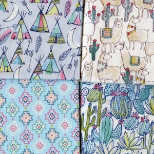FAT QUARTER BUNDLE Set von 4 Southwest Desert Lieber Stella Baumwollstoff