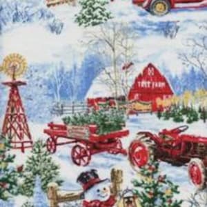 All Over Country Christmas Timeless Treasures C7592 Multi, lose Ware