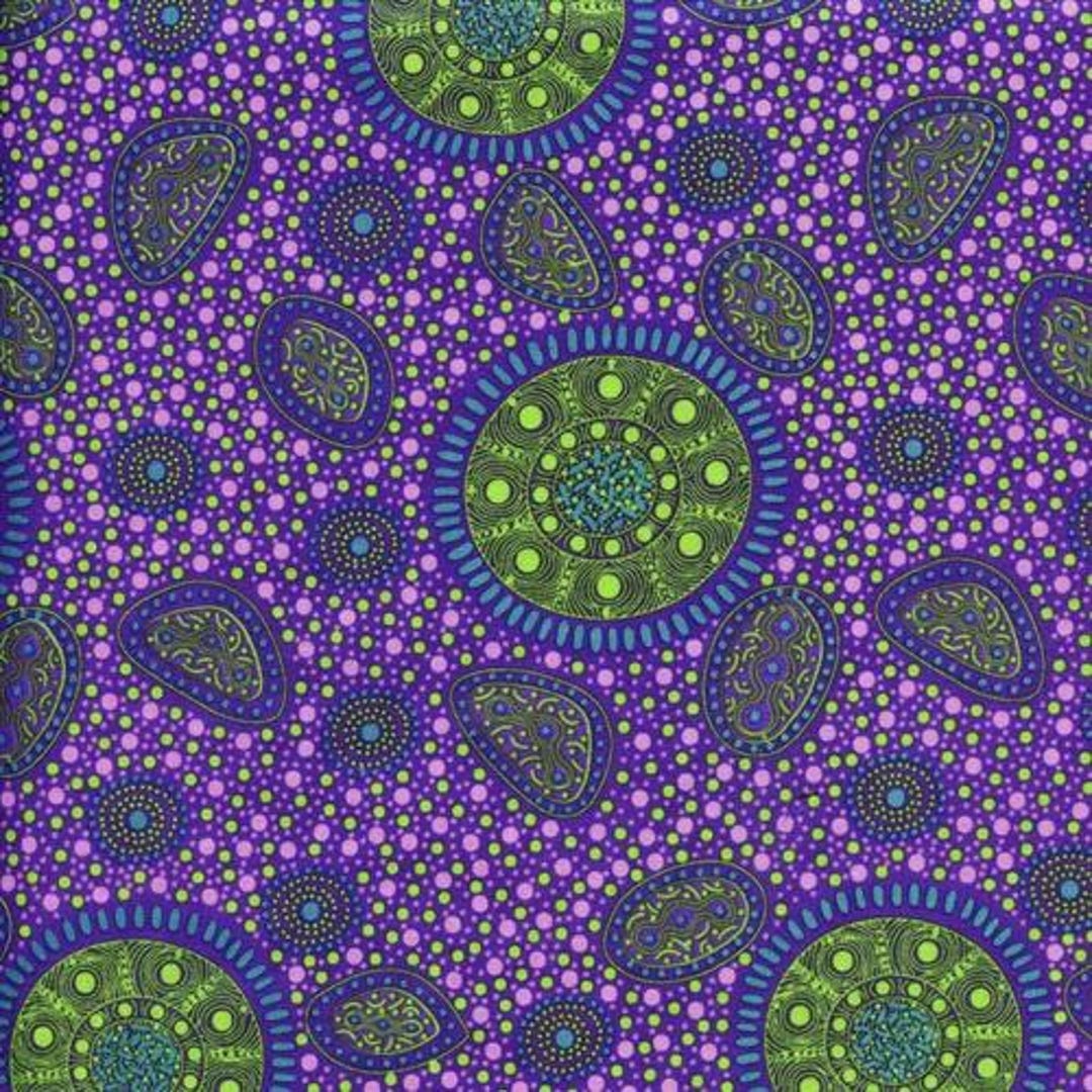Spring Onions Textiles Bush Onions and Wildflowers M & S Textiles Australian Cotton Fabric ...
