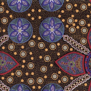 Stella M & S Textiles Australian Cotton Fabric SB Black, By the Yard image 2