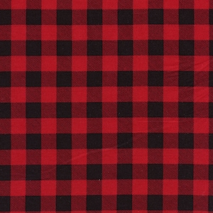 Buffalo Check Plaid Timeless Treasures Cotton Fabric C7502 Red, By the Yard