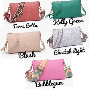 Crossbody Handbag/  Monogrammed / Guitar Strap/ New COLORS