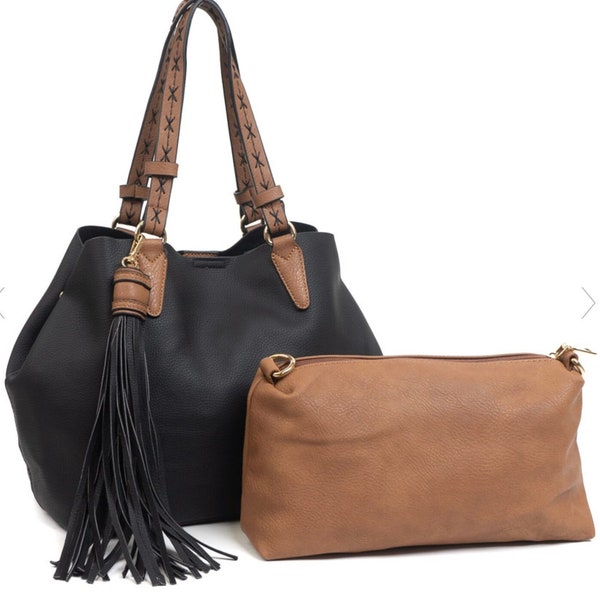 Monogrammed Large Tassel Handbag/ Tote/  All Season Bag/ New Colors!!!