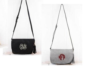 Monogrammed HOBO Bag/ Front Flap/ Crossbody