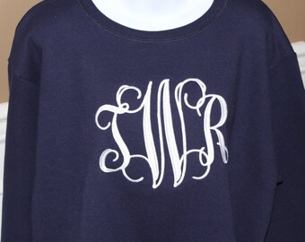 etsy monogram sweatshirt