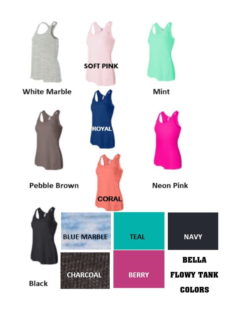 Monogrammed Bella Flowy Tank Top Now in LILAC 20 Colors to Choose from. image 7