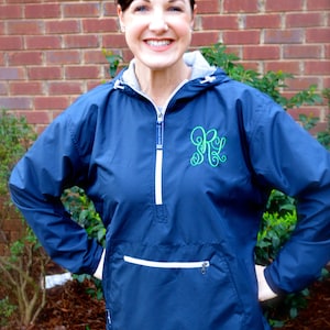 Monogrammed Charles River Lined Pullover/ LADIES Windbreaker/ Sizes up ...