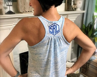 Monogrammed Bella Flowy Tank Top- Now in LILAC-  20 Colors to Choose from.