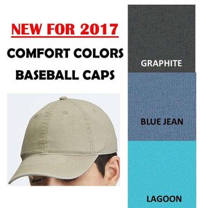 Monogrammed COMFORT COLORS Baseball CapNEW image 2