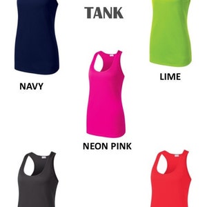 Monogrammed Ladies Racerback Tank-Athletic New Stock afbeelding 3