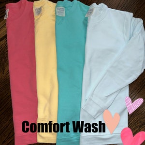 Child/ Toddler/ Youth Comfort Color Sweatshirt Comfort Wash Sweatshirt image 6