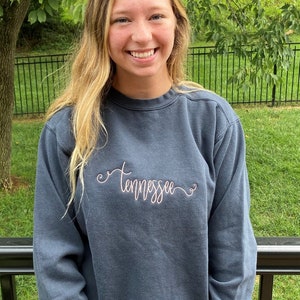 Comfort Colors / Monogrammed Sweatshirt MONOGRAMMED-SIZES Small through XLarge/ MORE Colors Added image 7