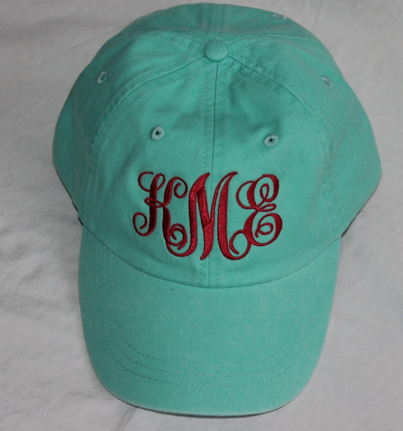 Monogrammed Baseball Cap Etsy